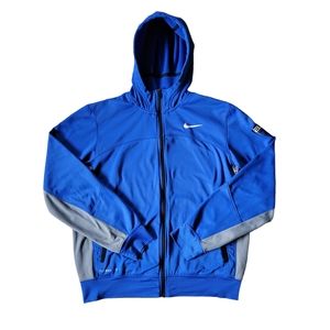 Nike Elite Therma-Fit Basketball Sweatshirt-Size Medium-Blue